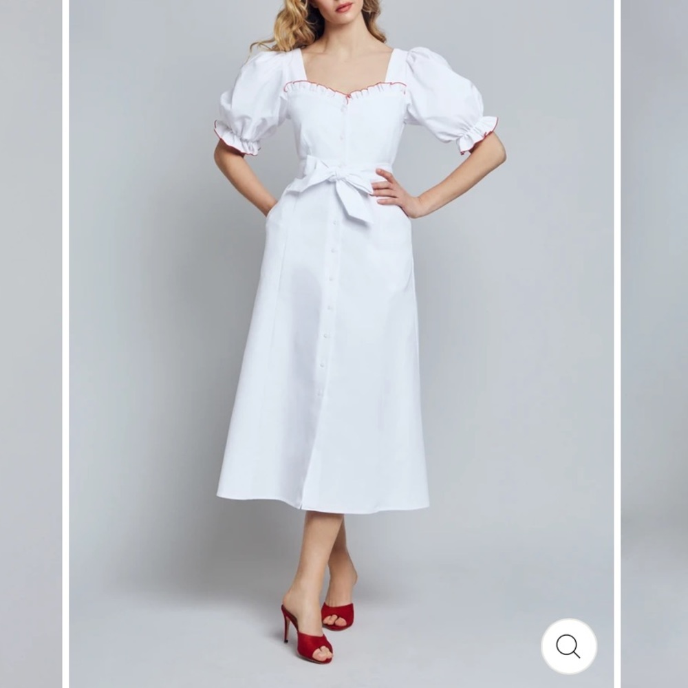 New Behida Dolić Ozzie Dress XS White with Red